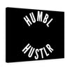 Humbl Hustlr Stretched canvas Black