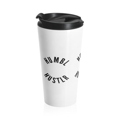 Humbl Hustlr Stainless Steel Travel Mug White