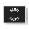Humbl Hustlr Framed Horizontal Poster Black