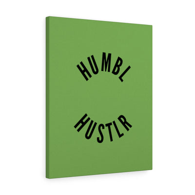 Humbl Hustlr Stretched Canvas Green