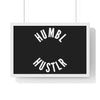 Humbl Hustlr Framed Horizontal Poster Black