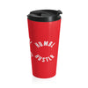 Humbl Hustlr Stainless Steel Travel Mug Red