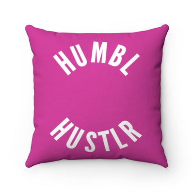 Humbl Hustlr Spun Polyester Square Pillow Pink